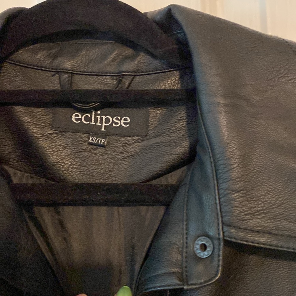 Eclipse Leather Shacket - Picture 2 of 3